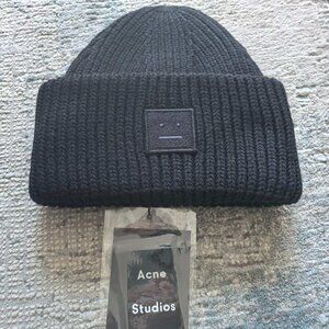 Acne Studios Women's Black Beanie Hat